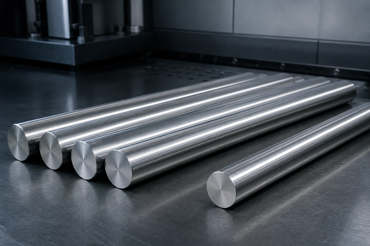 Precision-ground high-temperature nickel-alloy round bars