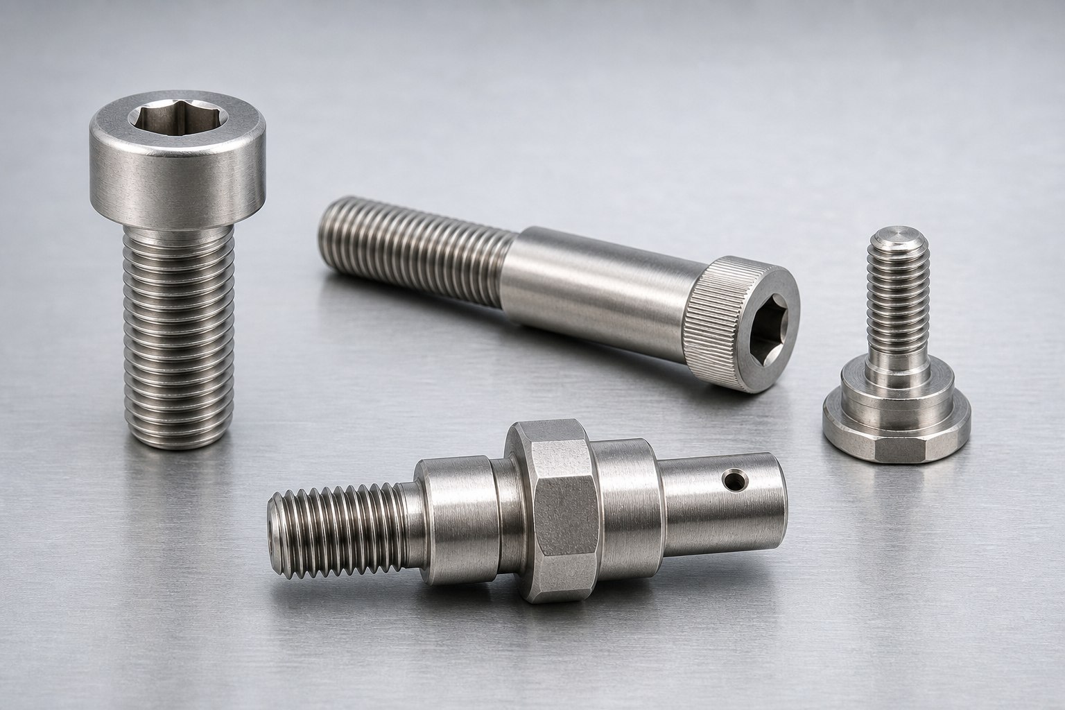 Custom nickel-alloy fastener components and special threaded parts
